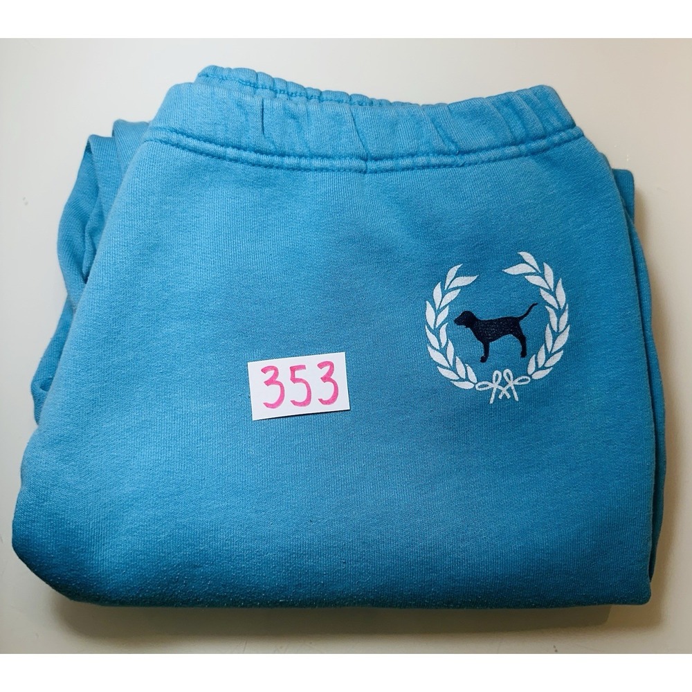VTG Victoria's Secret PINK "Rock Royalty" Blue Cotton Sweat Pants Sz M - Picture 14 of 14